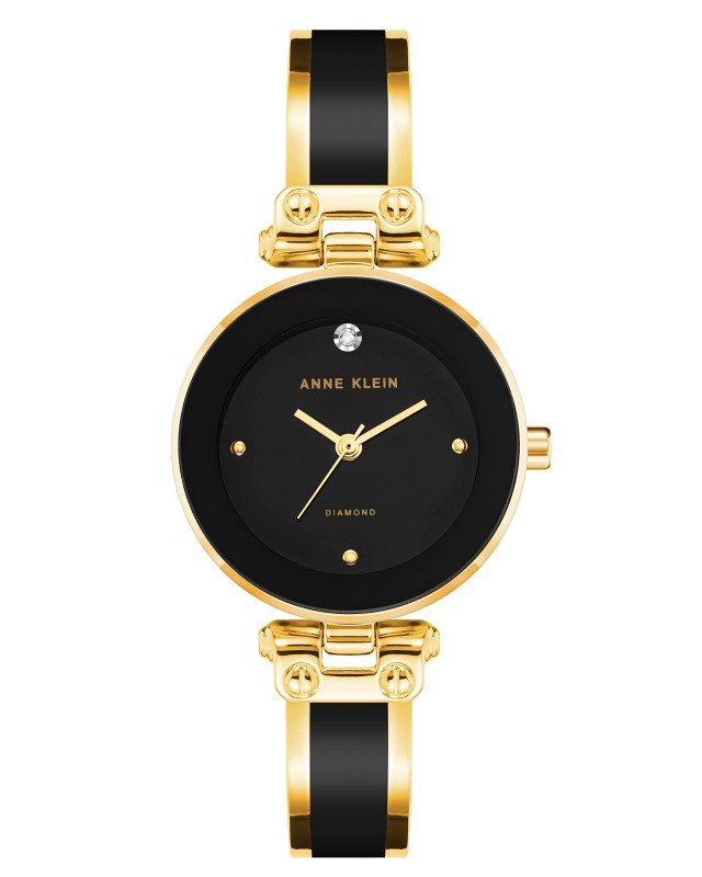 Anne Klein Women's Genuine Diamond Dial Bangle Watch
